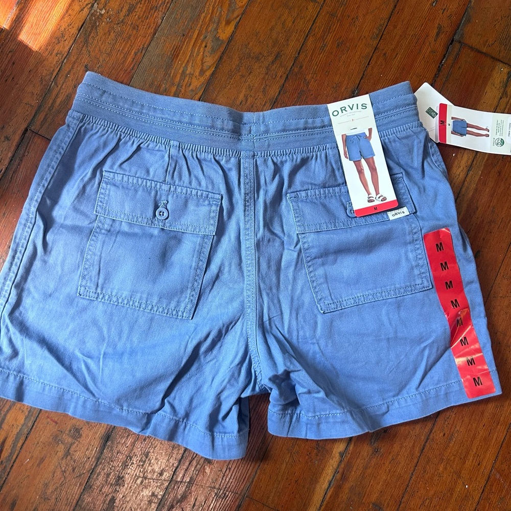 Orvis Women's Light Blue Drawstring Shorts - Picture 4 of 6